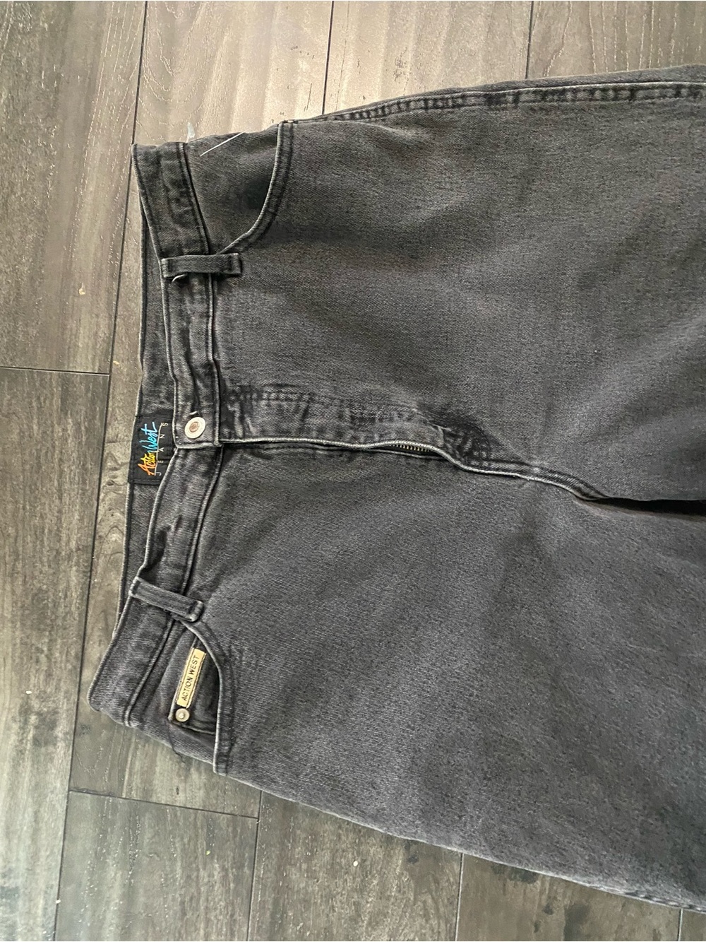 Womens Black Washed Jeans - Classic Relaxed Fit